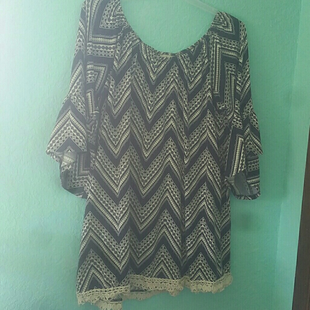 Adara Chevron Tunic size 3X